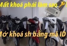 Honda Sh 2019 ( Hướng dẫn mở khóa bằng mã ID khi bạn mất chìa khóa)