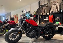 Honda Rebel500 2022 bổ sung màu mới . Giá bán không đổi